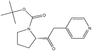 (S)-1-Boc-2-(2-pyridin-4-yl-acetyl)-pyrrolidine Structure