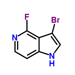 3-Bromo-4-fluoro-1H-pyrrolo[3,2-c]pyridine structure