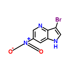 3-Bromo-6-nitro-1H-pyrrolo[3,2-b]pyridine Structure
