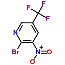 2-溴-3-硝基-5-(三氟甲基)吡啶结构式
