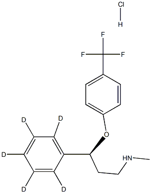 [2H5]-(S)-氟西汀盐酸盐结构式