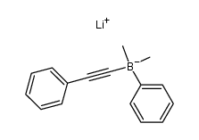 lithium dimethyl(phenyl)(phenylethynyl)borate结构式