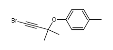 1-((4-bromo-2-methylbut-3-yn-2-yl)oxy)-4-methylbenzene Structure