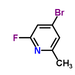 2-氟-4-溴-6-甲基吡啶结构式
