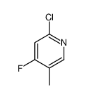2-chloro-4-fluoro-5-methylpyridine Structure