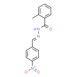 (E)-2-methyl-N-(4-nitrobenzylidene)benzohydrazide Structure