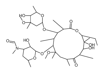 N-Demethyl-N-formyl Clarithromycin结构式