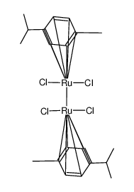 二氯(p-甲基异丙苯)钌(II) 二聚体结构式