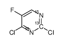2,4-dichloro-5-fluoropyrimidine结构式