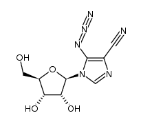 5-azido-1-β-D-ribofuranosyl-1H-imidazole-4-carbonitrile Structure