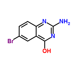 2-氨基-6-溴喹唑啉-4-醇结构式