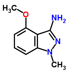 4-甲氧基-1-甲基-1H-吲唑-3-胺结构式