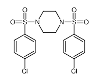 1,4-bis[(4-chlorophenyl)sulfonyl]piperazine结构式