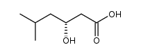 (R)-(-)-3-hydroxy-5-methyl-hexanoic acid Structure