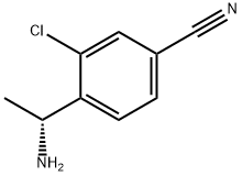 (R)-4-(1-氨基乙基)-3-氯苯腈结构式