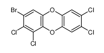 3-bromo-1,2,7,8-tetrachlorodibenzo-p-dioxin Structure