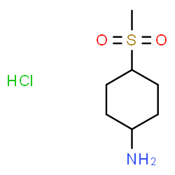4-(甲基磺酰基)环己-1-胺盐酸盐结构式