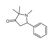 1,2,2-trimethyl-5-phenylpyrrolidin-3-one Structure