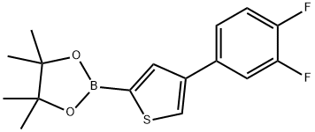 2-(4-(3,4-二氟苯基)噻吩-2-基)-4,4,5,5-四甲基-1,3,2-二氧硼杂环戊烷图片