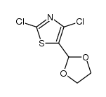 2,4-Dichloro-5-(1,3-dioxolan-2-yl)thiazole结构式