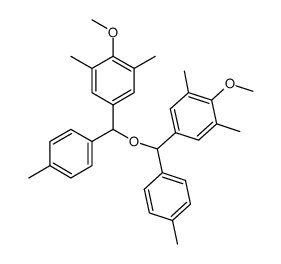 bis[(4-methoxy-3,5-dimethylphenyl)(p-tolyl)methyl] ether结构式