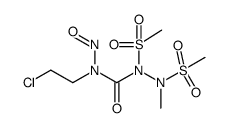 N-(2-chloroethyl)-2-methyl-1,2-bis(methylsulfonyl)-N-nitrosohydrazinecarboxamide结构式