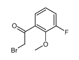 2-Bromo-3'-fluoro-2'-methoxyacetophenone, 2-Bromo-1-(3-fluoro-2-methoxyphenyl)ethan-1-one, 2-(Bromoacetyl)-6-fluoroanisole Structure
