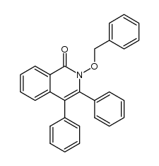 2-(benzyloxy)-3,4-diphenylisoquinolin-1(2H)-one Structure