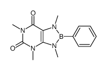 1,3,4,6-tetramethyl-2-phenyl-[1,3,2]diazaborolo[4,5-d]pyrimidine-5,7-dione结构式