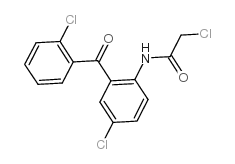 2-Chloro-N-[4-chloro-2-(2-chlorobenzoyl)phenyl]acetamide structure