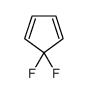 5,5-difluorocyclopenta-1,3-diene结构式