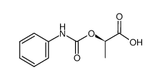 (R)-2-((苯氨羰基)氧代)丙酸结构式