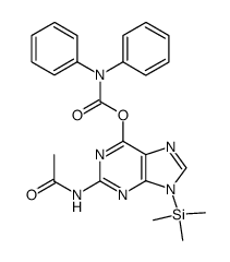 mono-TMS-N2-acetyl-O6-diphenylcarbamoylguanine结构式