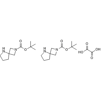 2,5-二氮杂螺[3.4]辛烷-2-羧酸叔丁酯半草酸酯结构式