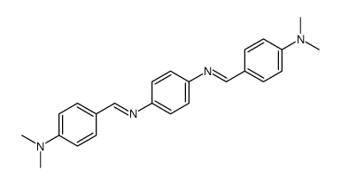 4-[[4-[[4-(dimethylamino)phenyl]methylideneamino]phenyl]iminomethyl]-N,N-dimethylaniline Structure