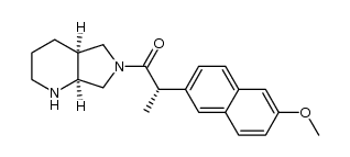 (S)-1-[(4aS,7aS)-hexahydro-1H-pyrrolo[3,4-b]pyridin-6(2H)-yl]-2-(6-methoxynaphthalen-2-yl)propan-1-one结构式