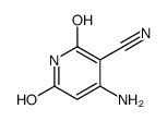 4-氨基-1,2-二氢-6-羟基-2-氧代-3-吡啶甲腈结构式