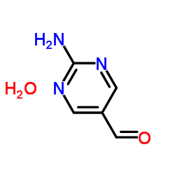2-Amino-5-pyrimidinecarbaldehyde hydrate (1:1) Structure