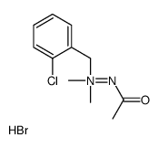 acetamido-[(2-chlorophenyl)methyl]-dimethylazanium,bromide Structure