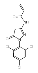 1-(2,4,6-三氯苯基)-3-丙烯酰胺基-5-吡唑酮结构式