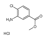 3-AMINO-4-CHLOROBENZOIC ACID METHYL ESTER HYDROCHLORIDE structure