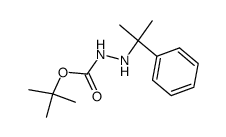 t-butyl 2-(2-phenylpropan-2-yl)hydrazinecarboxylate结构式