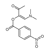 [1-(dimethylamino)-3-oxobut-1-en-2-yl] 4-nitrobenzoate结构式