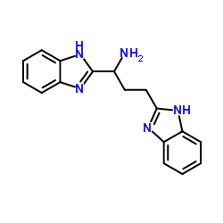 1,3-BIS(1H-BENZIMIDAZOL-2-YL)PROPAN-1-AMINE结构式