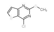 4-氯-2-甲硫基噻吩并[3,2-d]嘧啶结构式