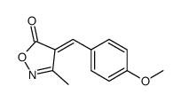 4-[(4-Methoxyphenyl)methylene]-3-methylisoxazol-5(4H)-one结构式