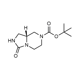 (R)-3-氧六氢咪唑并[1,5-a]吡嗪-7(1H)-羧酸叔丁酯结构式