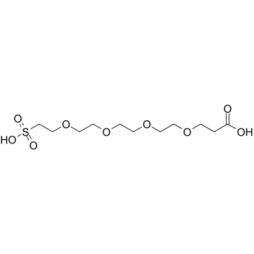 Carboxy-PEG4-sulfonic acid结构式