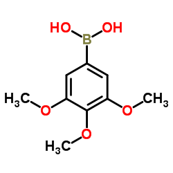 3,4,5-三甲氧基苯硼酸结构式