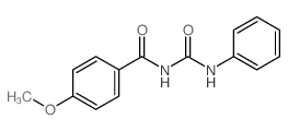 4-methoxy-N-(phenylcarbamoyl)benzamide结构式